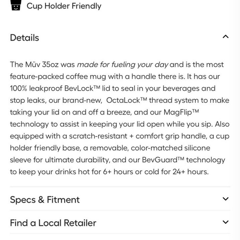 Lavender Insulated Travel Mug - Picture 5 of 5